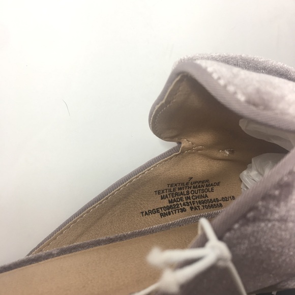 NWT Velvet Mules with ruffle bow knot detail - Picture 7 of 8